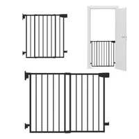 TULANO Guardian 1.0 | Treppenschutzgitter Türschutzgitter Kindergitter Gitter Haustier | Close N Stop | Beidseitig Schwenkbar | Schwarz