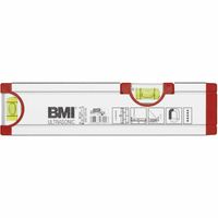 BMI Wasserwaage Alu 20cm mit Magnet Ulrasonic mit Horizontal-Libelle - 692020M