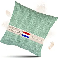 Lountex - Outdoor Kissen Wetterfest - Garten Dekokissen 60x60 cm |  Wasserdicht - Schmutzabweisend - UV-Beständig - Abriebfest | Frühlings Grün