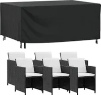 vidaXL Obal na záhradný nábytok čierny 172x113x73 cm Vodotesný 420D