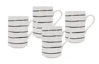 Zestaw 4 kubków Grafico, 400 ml