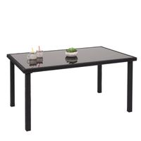 Esszimmertisch Gartentisch Tisch Poly-Rattan Esstisch HWC-G16 Gastro 112x60cm