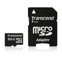 Transcend 2GB microSD + SD-Adapter
