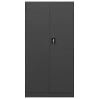 vidaXL Szafka skrytkowa antracytowa 90x40x180 cm stalowa