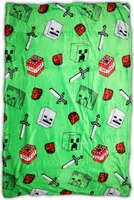 Minecraft Creeper Zombie Fleecedecke Kuscheldecke