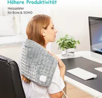 Heizkissen mit Abschaltautomatik 1,5 Stunden für Rücken Nacken Schulter Elektrisch Wärmekissen 3 Stufen Temperaturstufen Schnell Heiztechnik, Komfort