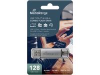 MediaRange USB-Stick 128GB USB 3.1 combo mit USB Type-C