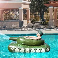 ASKSA Nafukovací hračka do bazénu se stříkací pistolí, plovoucí hračka Beach Swimming Pool