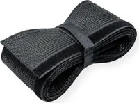 ROLINE PVC Gewebeschlauch für Kabelbündelung, mit Klettband, schwarz, 2,5 m