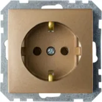 Schuko Steckdose Unterputz (Ohne Rahmen) 16A Premium serie STILE Bronze