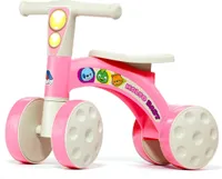 Pink-Rutschauto Moja 1. jazda na