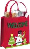 Weihnachtstasche / Geschenkbeutel / aus Filz / "Welcome"