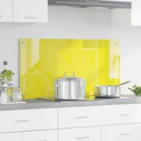 vidaXL Küchenrückwand Gelb 100x50x0,6 cm Sicherheitsglas