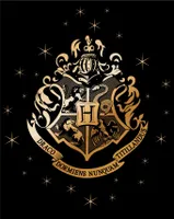deka Harry Potter se zlatým erbem Bradavic