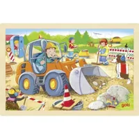 Einlegepuzzle Baustelle