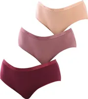 3er-Pack D4H01 Baumwoll-Slips für Damen