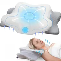 Kopfkissen, Memory Foam Kissen, Ergonomisches Nackenkissen, Orthopädisches Kopfkissen zur Nacken- und Schulterunterstützung