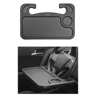 Auto Tisch Lenkradablage, Auto Schreibtisch, Multifunktionstisch Auto Lenkrad Esstisch HalterungGetränke Lebensmittel Kaffee Tablett Bord(Schwarz)