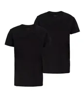 GÖTZBURG Herren T-Shirt, kurzarm, Baumwolle, Single Jersey, schwarz, uni, 2er Pack Größe: 3XL