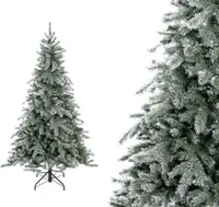 Evergreen künstlicher Weihnachtsbaum Fichte Frost grün/weiß 180 cm ohne Lichterkette
