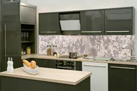 Küchenrückwand Folie Selbstklebend ABGEBROCHENE BETONWAND II 260 x 60 cm - Klebefolie - Dekofolie