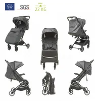 Twizzy 4BABY ultraľahký, kompaktný, turistický kočík do 22 kg polohovateľný, chrbtová opierka, nánožník, nánožník, skladací Graphite