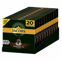 JACOBS Espresso 10 Intenso 200 Nespresso®* kompatible Kaffeekapseln