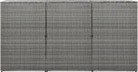 vidaXL Box na 3 tuny antracit 229x78x120 cm Poly ratan
