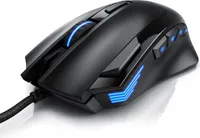 CSL Gaming Mouse kabelová, 125 dpi, optická herní myš, změna barvy, 9 tlačítek, 600 až 4800dpi