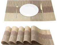 Tischset, Platzsets Abwaschbar Hitzebeständig Rutschfest, Tischsets für Küche Tisch, Beige, 6 Stück
