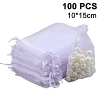 Hochzeit Säckchen Organza Beutel 100 Stück Saeckchen Organzabeutel  Vervollkommnen Sie als Hochzeit Bonbonsbeutel, schmuckbeutel Geschenk Beutel