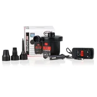 HEYNER® Vzduchové čerpadlo kempování 12 V 230 V elektrické přenosné čerpadlo s rychlým plněním pro nafukovací postel nafukovací matrace plovoucí kroužek stan brouzdaliště