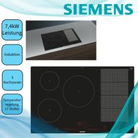 Siemens EX801LVC1E iQ700 Autonomiczna płyta indukcyjna, ceramika szklana, szerokość 80 cm, powerMove Plus, roastSensor, czarna