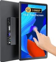 Přenosný monitor IPS, 15,6" dotyková obrazovka, kontrastní poměr 2000:1, zástrčka EU