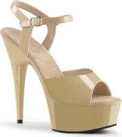 DELIGHT-609 Damen Sandale von Pleaser, Beige , EU 39, US 9