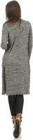 Damen Cardigan Jacke Strickjacke Langarm; Grau-Meliert 2XL