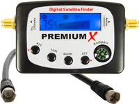 PremiumX PXF-22 Satelliten-Finder Digital SAT Finder LCD Display Tonsignal Kompass Satelliten Messgerät Sat-TV-Signalfinder