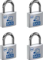 BASI - Vorhangschloss - SET - 4x VHS 630 - 60 mm - Verschiedenschließend - 4x6300-6000