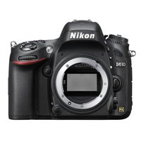 Nikon D610 D series, 24.3 MP, SLR Body, CMOS, Nikon F, TTL, Auto/Manual
