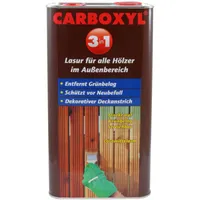5 Liter CARBOXYL Holzlasur 3in1 entfernt Grünbelag lasieren