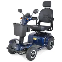 HECHT Seniorenmobil | WISE Blau | 500W | bis 42km | 150kg | LED Blinker | max 15km/h | 40 Ah Akku