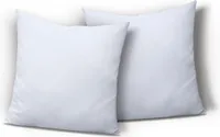 2er Set Kissenbezug Kissenhülle Dekokissen Hülle 40x40 cm weiß Uni Microfaser