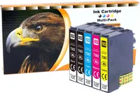 D&C Kompatibel 502XL 502 - 5x Druckerpatrone passend für Epson XP- 5100 5105 5150 5155 WorkForce WF- 2860DWF 2865DWF 2880DWF - schwarz,schwarz,cyan,magenta,gelb