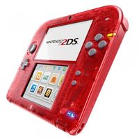 Nintendo 2DS Grundgerät - Transparent rot