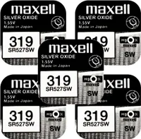 5 x Maxell 319 SR527SW SR64 Batterie Knopfzelle Watch Uhr 1,55V Silberoxid 17mAh 5,8mm x 2,7mm