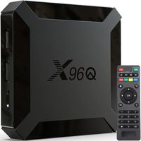 TV Box Android 8 X96Q HD 4K mit HDMI 2.0, WiFi LAN 16 GB Fernbedienung Ultra HD Streaming Smart Media Player 1080p Chromecast Netflix Retoo