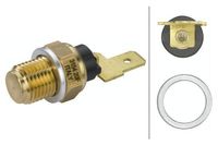 HELLA Sensor, Öltemperatur mit Dichtung Schwarz (6PT 009 107-691) für Ford