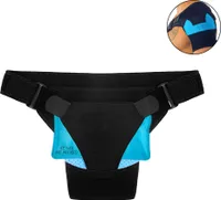 Schulterbandage, verstellbare Schulterbandage mit Druckpolster für Männer/Frauen – Linderung von Schulterschmerzen(Blau)
