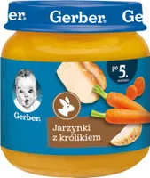 Gerber Gemüse mit Kaninchen für Kleinkinder ab 5 Monaten 125 G