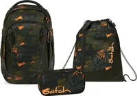 Satch Match Jurassic Jungle Schulrucksack Set 3tlg.